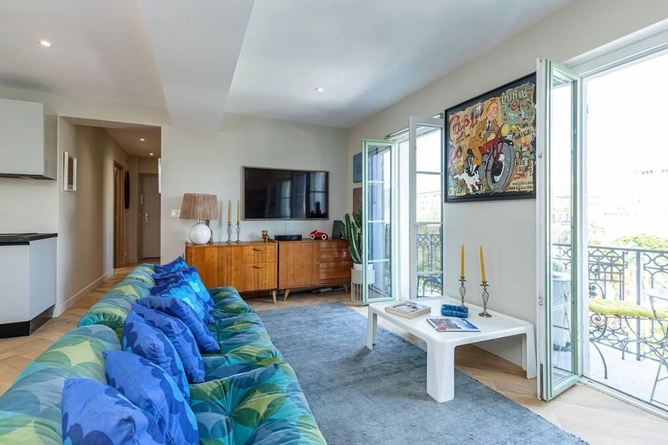 2 Chambres, Balcons, Vue Imprenable, Climatisation - Palace Bleu Nice 0*,  Frankrijk